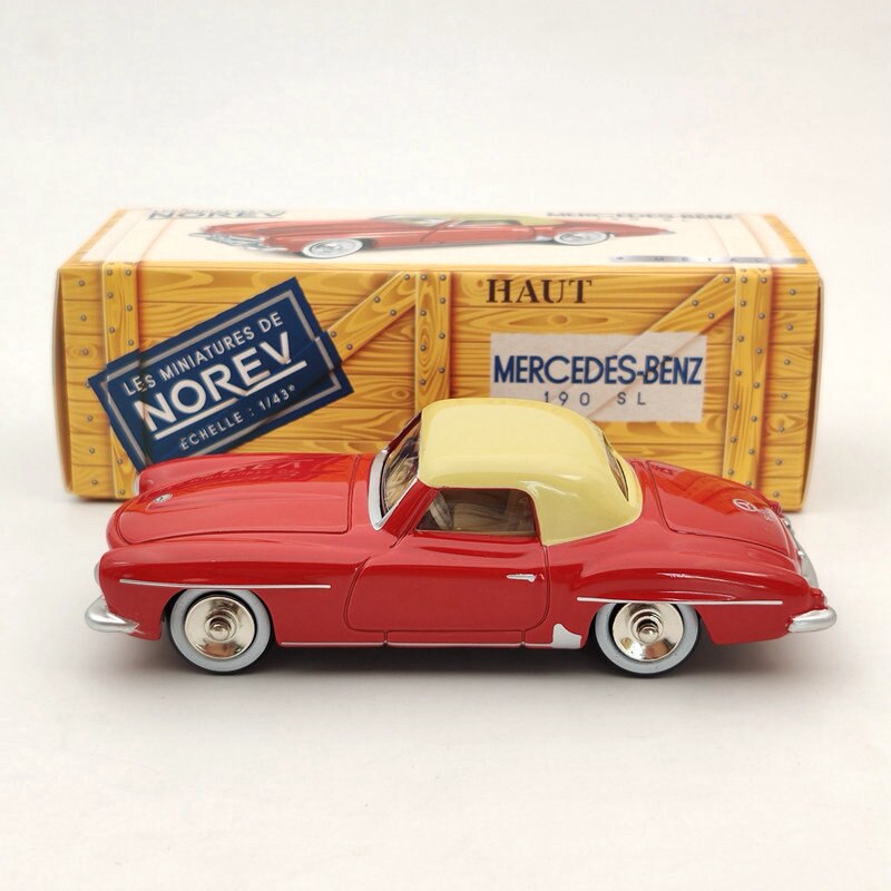 10pcs Norev 1:43 Scale Mercedes Benz 190 SL CL3512 Diecast Model Cars - Limited Edition Red Collectible Toy Vehicles for Adults & Kids | Perfect for Display, Gifts & Car Enthusiast Collections