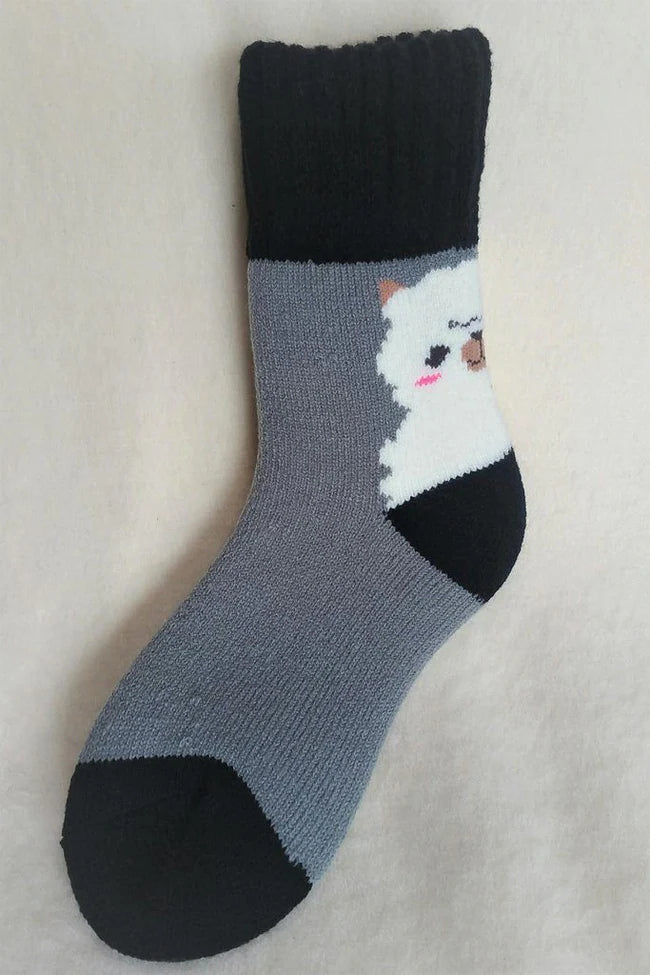 Alpaca Slumber Socks - Ultra Soft & Warm Winter Sleeping Socks for Women & Men - Perfect for Cold Nights, Relaxation & Home Comfort