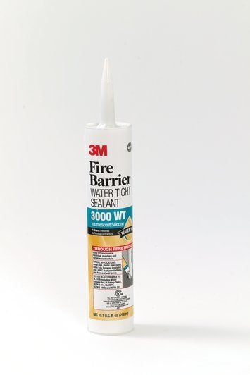 3M Fire Barrier Water Tight Sealant 3000 WT - High Temperature Resistant Fireproof Sealant for Electrical, HVAC and Plumbing - Ideal for Commercial Buildings and Industrial Applications