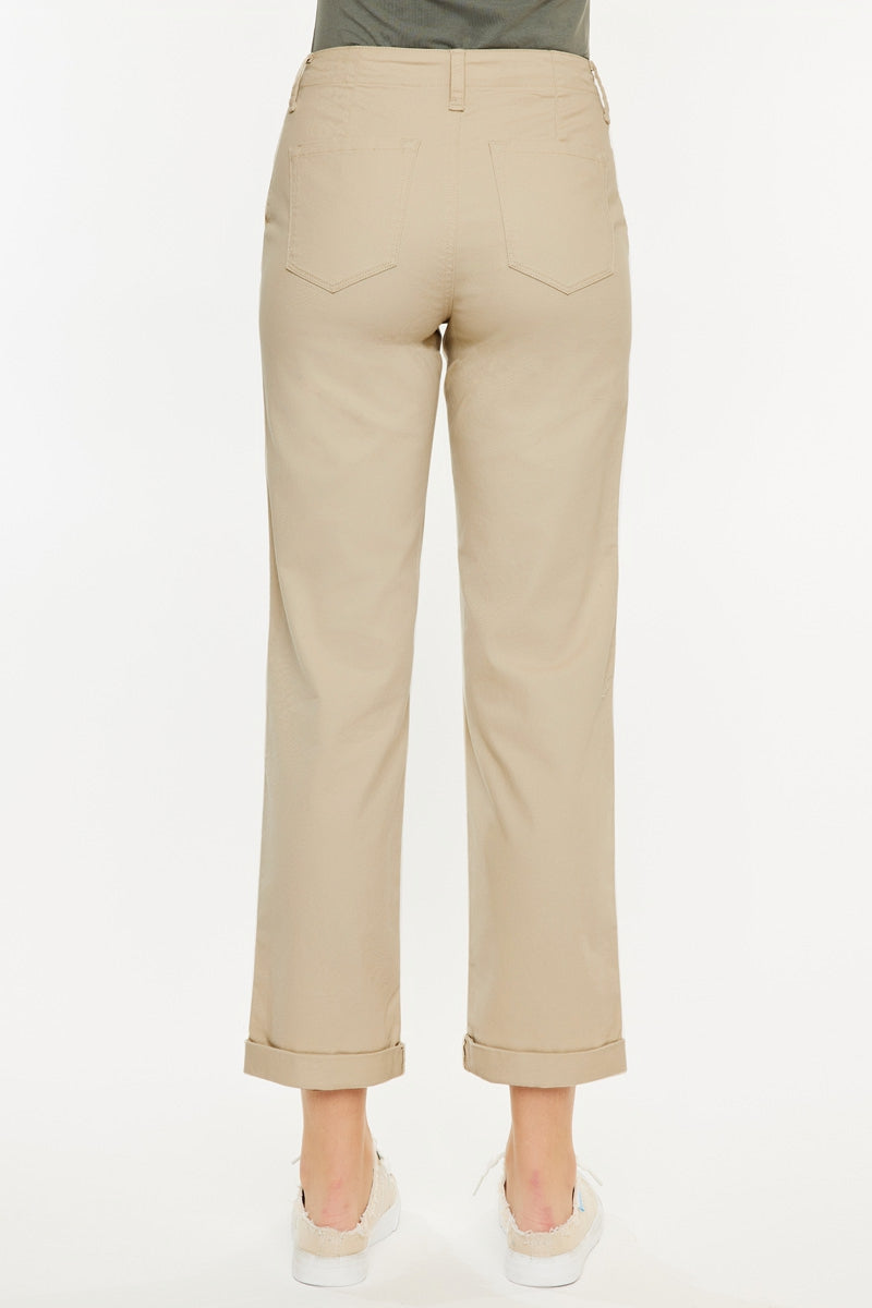 Carol High Rise Slim Chino Pants for Women - Comfortable Stretch Tapered Ankle Pants for Work, Office & Casual Wear | Perfect for Business, Travel & Everyday Outfits