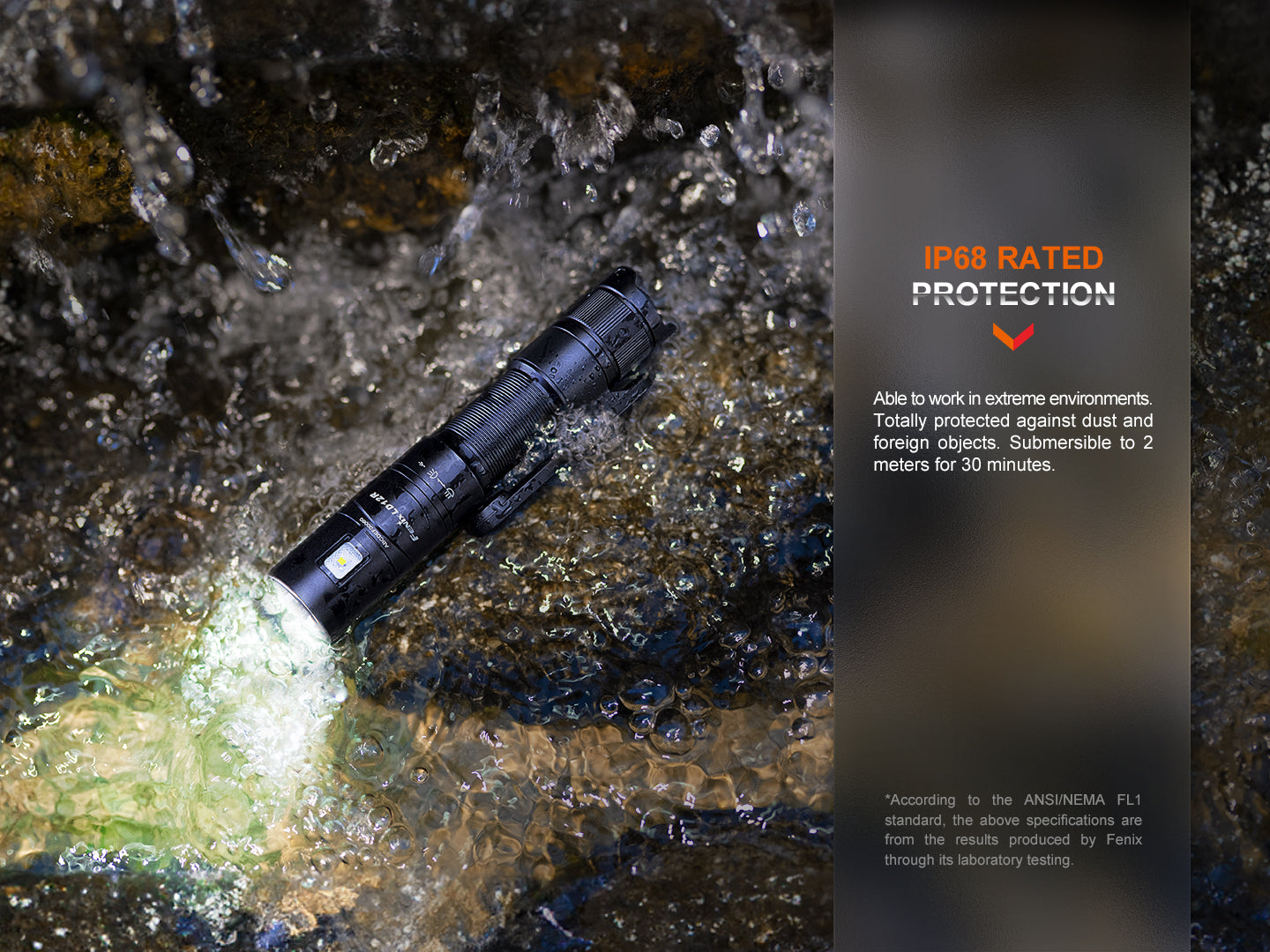 Fenix LD12R Rechargeable Dual Light Flashlight - 300 Lumens, Compact EDC Flashlight for Camping, Hiking & Emergency Use