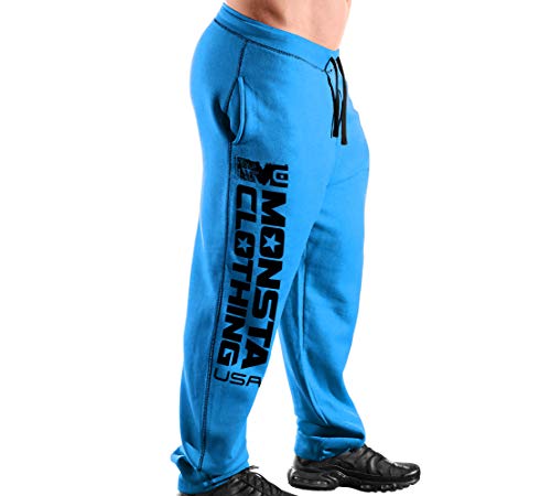 Blue Sweatpants/Black Art