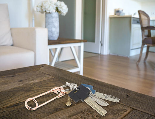 Kikkerland Safety Pin Keychain - Durable Stainless Steel Key Ring for Keys, Bags & Backpacks - Perfect for Travel, Hiking & Everyday Use