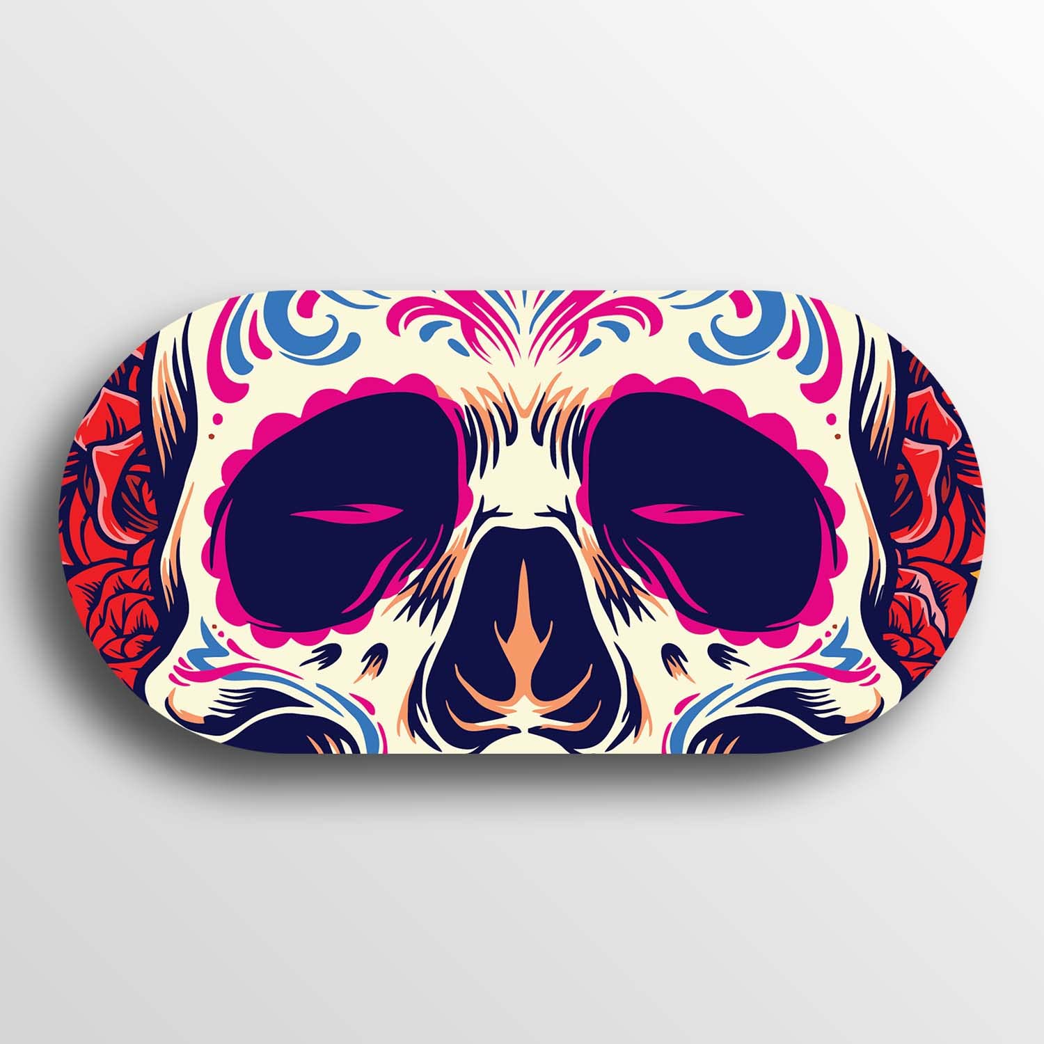 KCD VR Headset Controller Decal Sticker - Sugar Skull Design Front Eyes Skin - Customizable Protective Cover for Oculus Quest 2, Meta Quest Pro, HTC Vive - Perfect for Gaming, VR Parties & Themed Events
