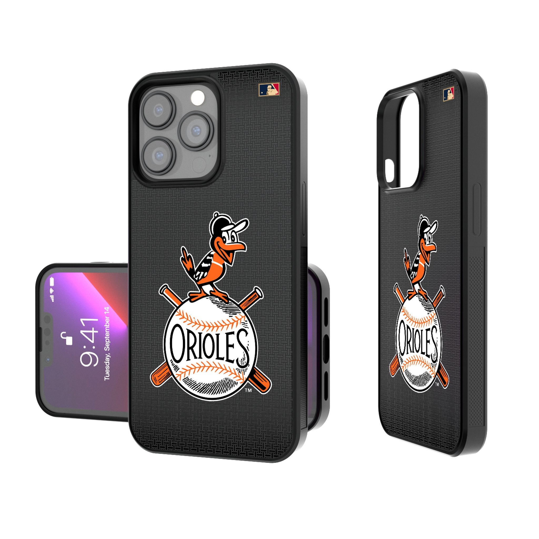 Baltimore Orioles 1954-1963 Cooperstown Collection Linen Bump Phone Case - Vintage Baseball Team Design for iPhone & Android - Perfect for MLB Fans & Sports Enthusiasts