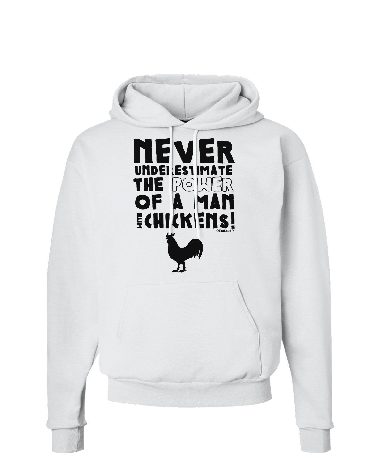 TOOLOUD Funny Chicken Lover Hoodie for Men - Cozy Pullover Sweatshirt with Chicken Design | Perfect Gift for Poultry Farmers & Animal Lovers