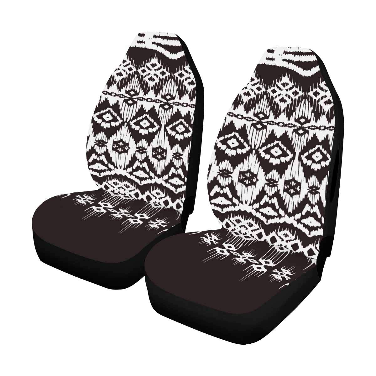 InterestPrint Set of 2 Car Seat Covers - Tribal Indian Gypsy Geometric Pattern Front Seat Protectors for Cars, Trucks & SUVs | Durable & Stylish Vehicle Accessories for Daily Commute & Road Trips
