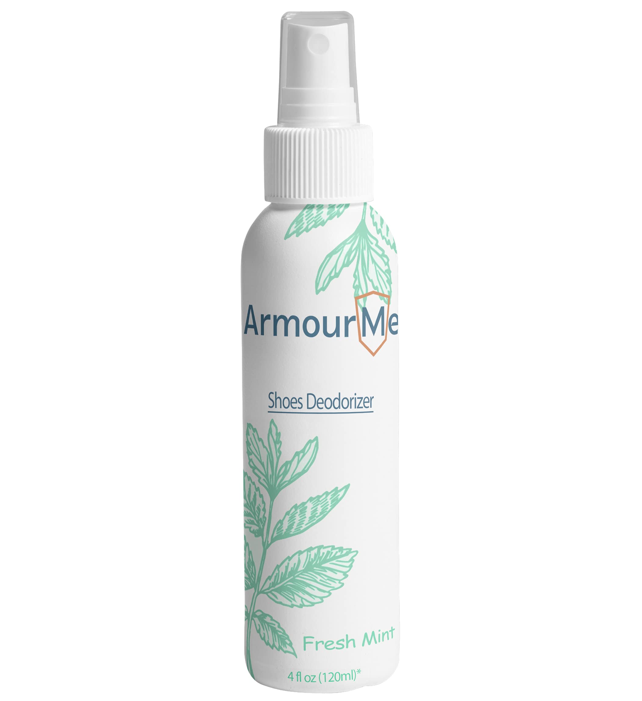 ArmourMe Shoe Deodorizer Spray - Extra Strength Odor Eliminator for Shoes, Sandals & Socks | Fresh Mint Scent | 100ml Travel Size | Perfect for Gym, Work & Outdoor Activities - Men & Women