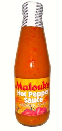 Matouks Hot Pepper Sauce - Spicy Salsa Picante, 10oz (Pack of 24) - Perfect for Tacos, Nachos, Wings & Mexican Cuisine
