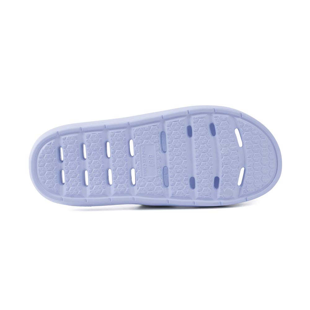 Luffymomo Women's Non-Slip Shower Sandals with Drainage Holes - Comfortable Bathroom Slippers for Spa, Pool & Home Use