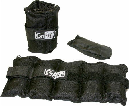 GoFit Adjustable Ankle Weights 5lb Pair - Premium Fitness Weights for Leg Workouts, Running & Home Exercise - Perfect for Strength Training, Physical Therapy & Aerobic Workouts