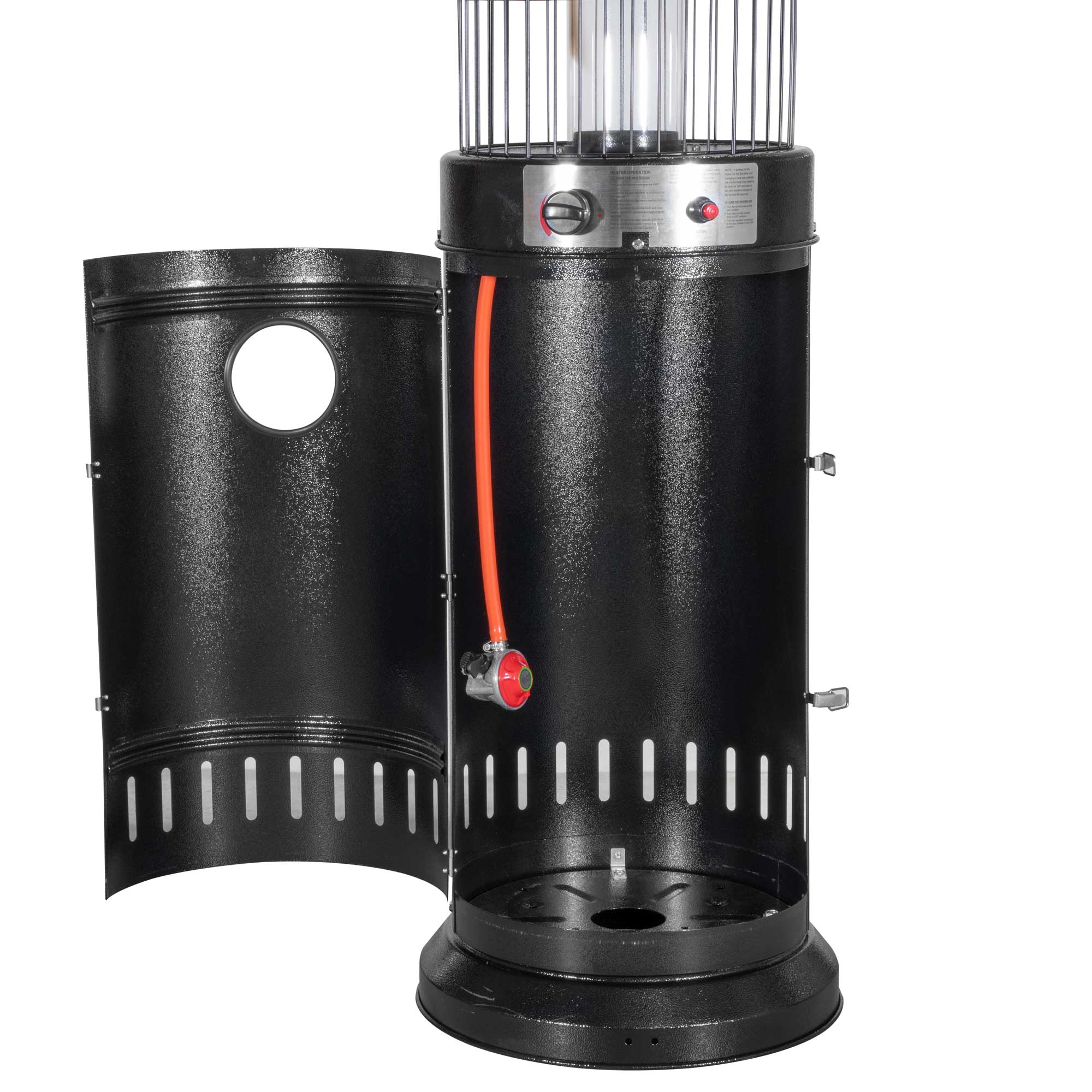13kW Black Freestanding Gas Patio Heater - Outdoor Heating for Backyard, Deck, Restaurant & Commercial Use | DG124 Model
