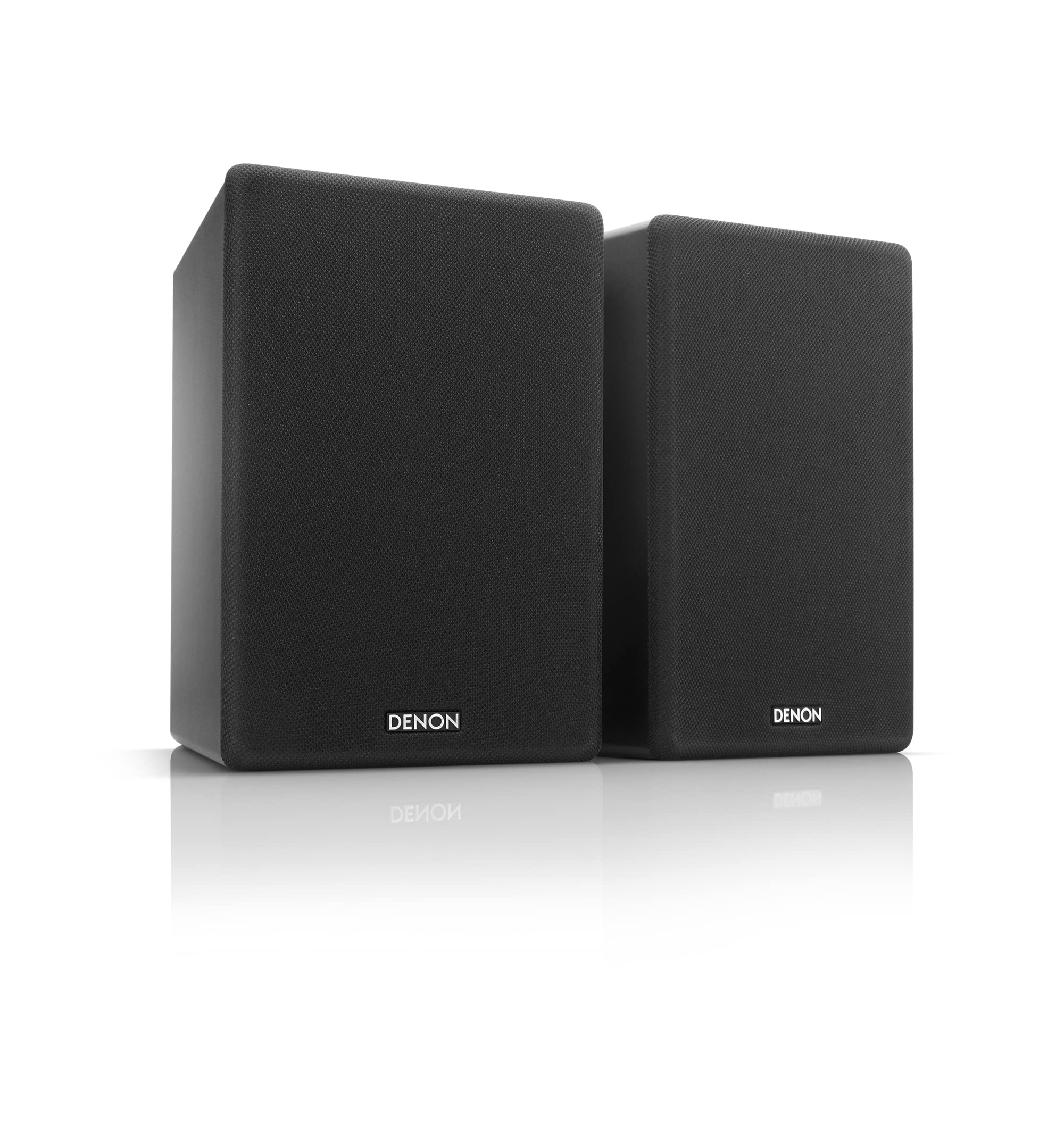 Denon SCN10 2 x 65W HiFi Bookshelf Speakers - Premium 2-Way Sound System for TV, Home Theater, and Music | Compatible with Receivers & Amplifiers | Stylish Black Design (SCN10BKEM) | Perfect for Living Rooms, Gaming Setups, and Home Audio Systems