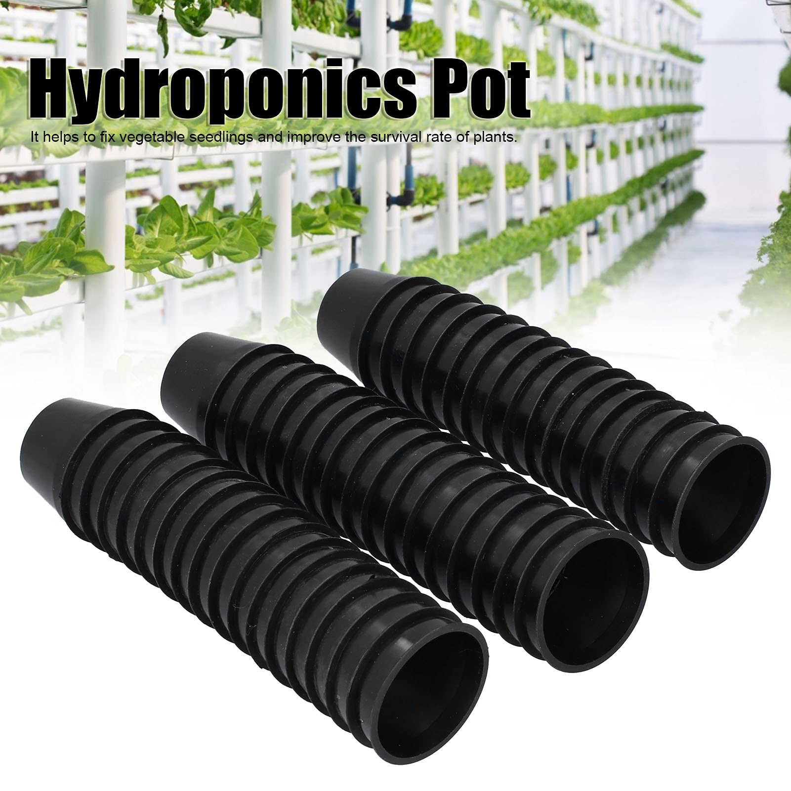 Hydroponic Plant Growing Basket - 2.13x1.46x1.38in Mesh Pot for Soilless Cultivation | Perfect for Hydroponics, Aquaponics & Indoor Herb Gardens