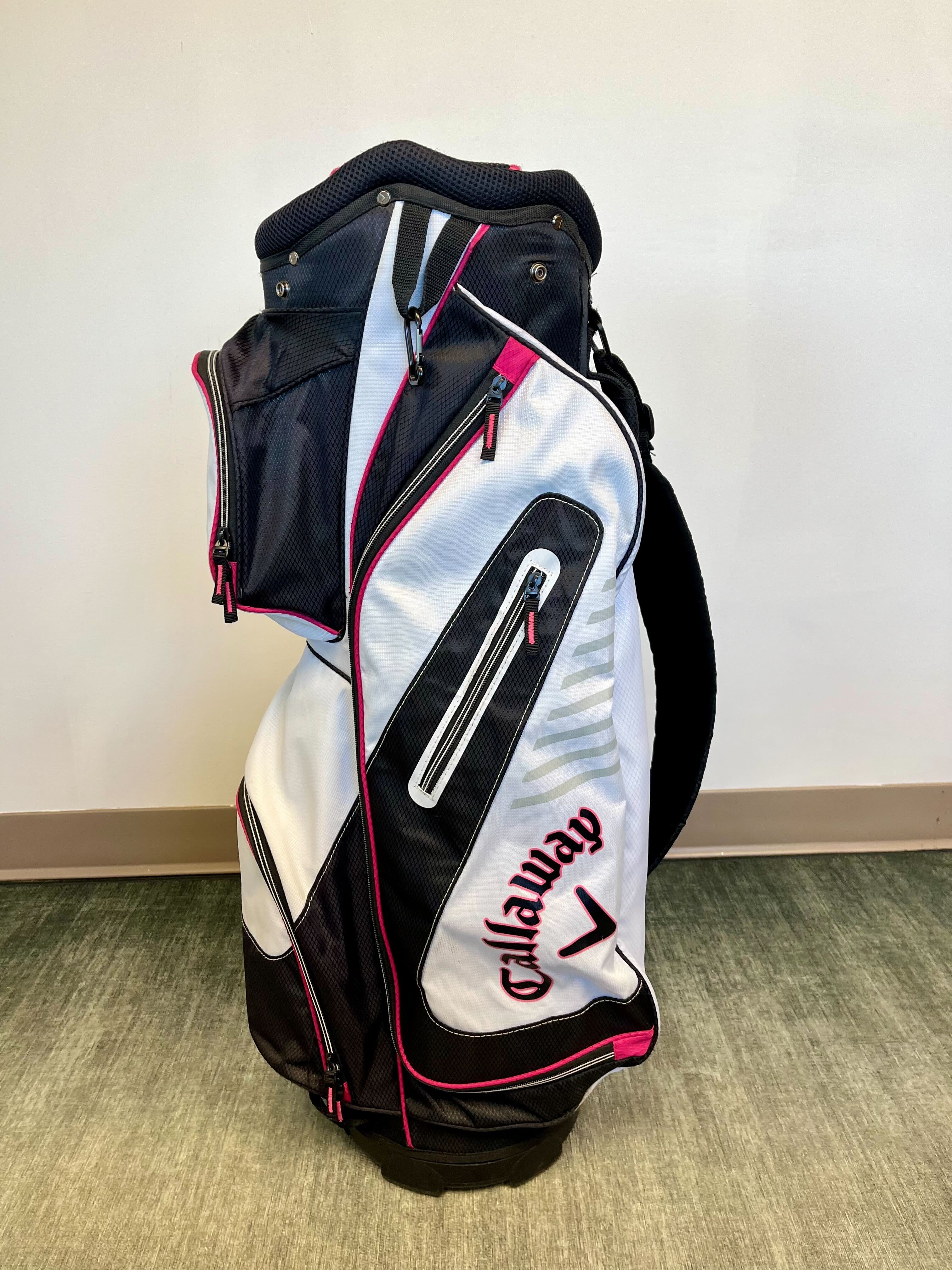 Callaway Golf Stand Bag - 10-Way Divider, 6 Pockets, Adjustable Strap & Waterproof Rain Cover - Perfect for Golfers & Outdoor Sports Enthusiasts