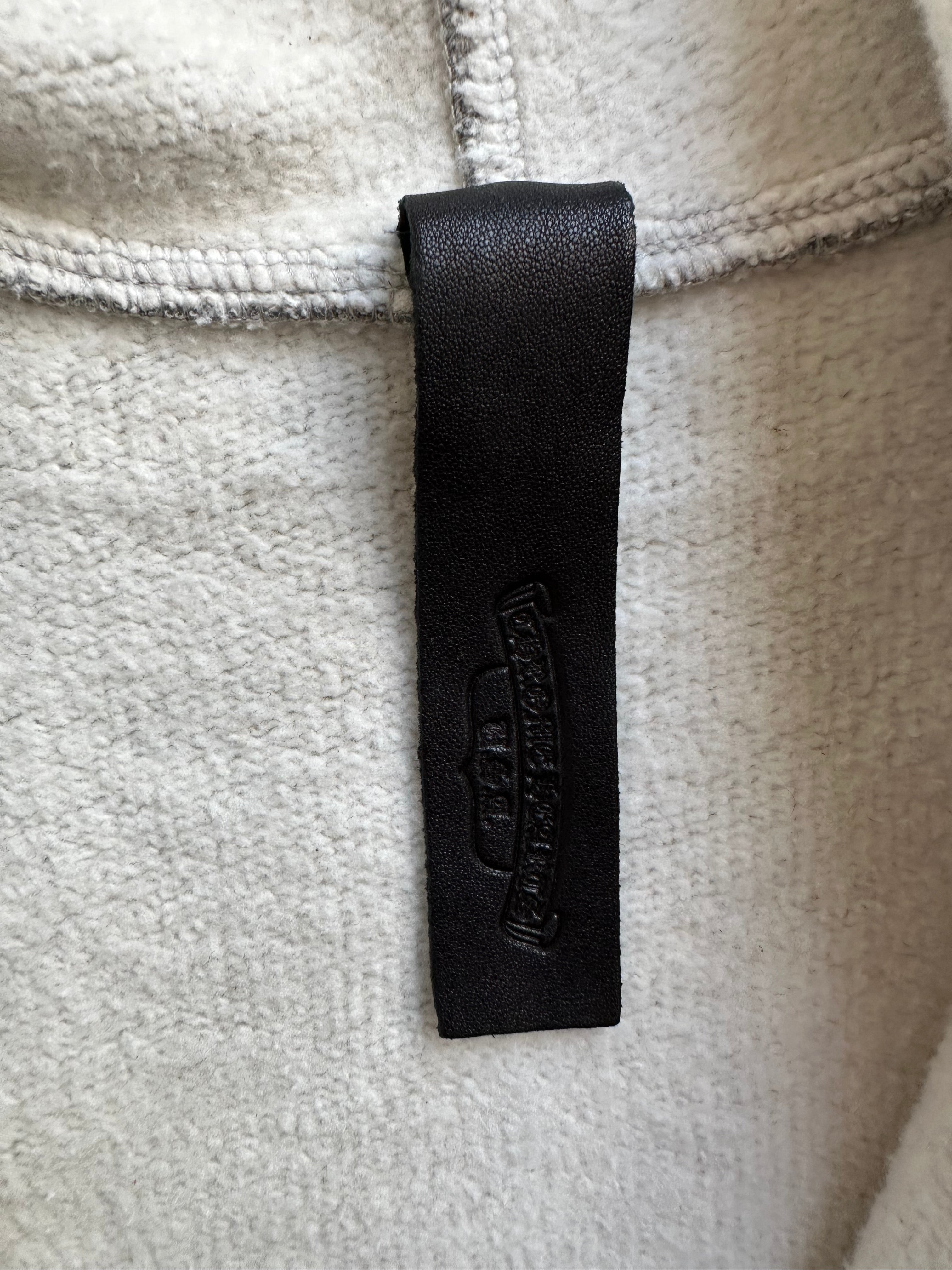 Chrome Hearts Grey & Black Triple Cross Patch Zip Up Hoodie for Men & Women | Streetwear Fashion | Perfect for Casual Outfits & Urban Style