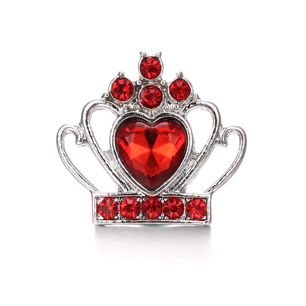 Lovglisten 12pcs Red Geometric Snap Jewelry Charms 18MM-20MM - DIY Bracelet & Necklace Making Supplies for Crafting, Fashion Accessories