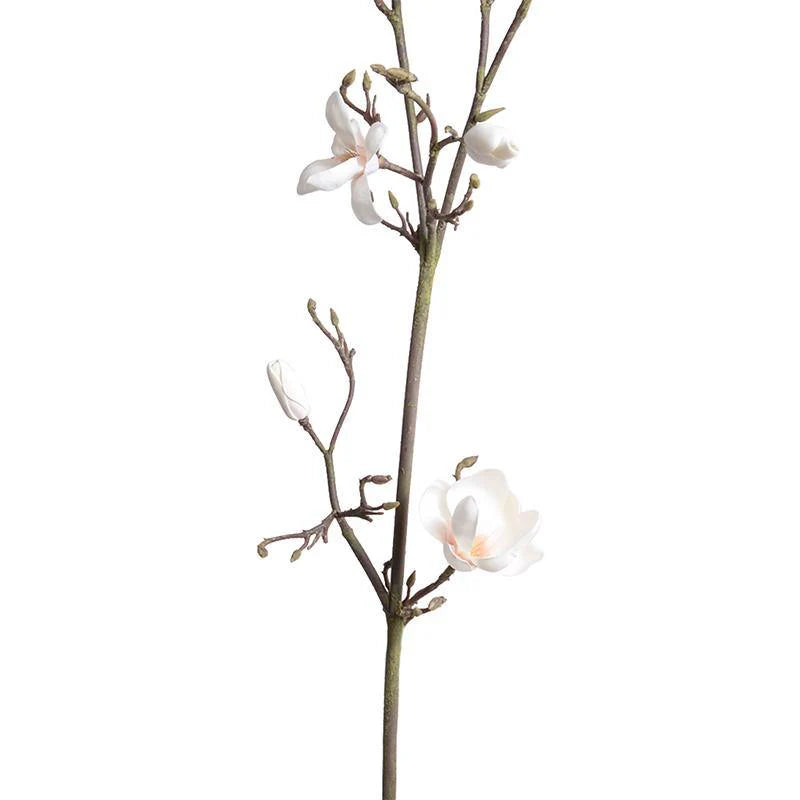 Magnolia Tree Branch for Home Decor - Artificial Faux Magnolia Stems for Floral Arrangements, Wedding Centerpieces, and DIY Crafts