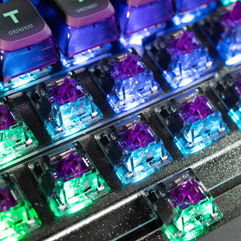 PIIFOX Dark Warbler Linear Mechanical Keyboard Switches - Smooth & Quiet for Gaming & Typing | Perfect for PC, Mac, and Custom Keyboards
