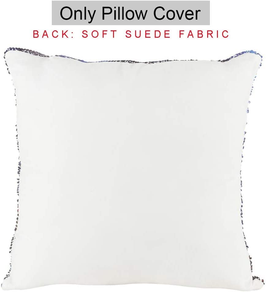 Reversible Sequin Pillow Cover 16x16 Inches - Nicolas Cage Funny Gag Gift, White Elephant Gift, Decorative Throw Cushion Case for Home Decor, Party Favors & Unique Gifts