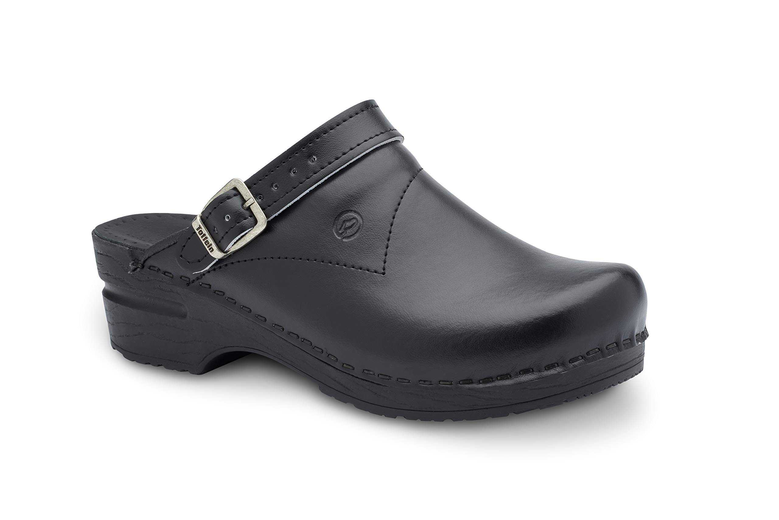 Toffeln Flexi Klog 0723 - Black Comfortable Slip-On Clogs for Men & Women - Perfect for Home, Garden, and Indoor/Outdoor Use