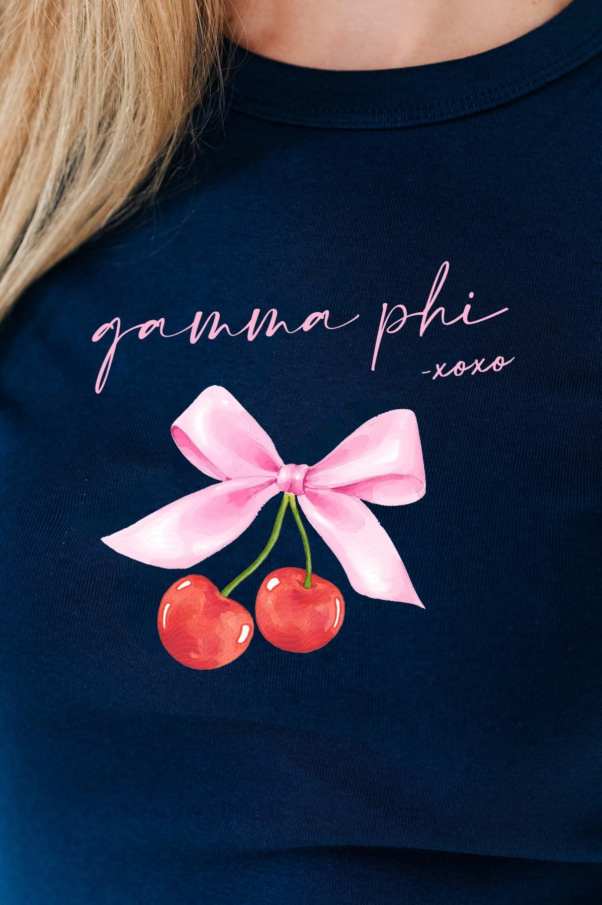 Cherry XOXO Ribbed Baby Doll Tee - Cute & Sexy for Date Nights