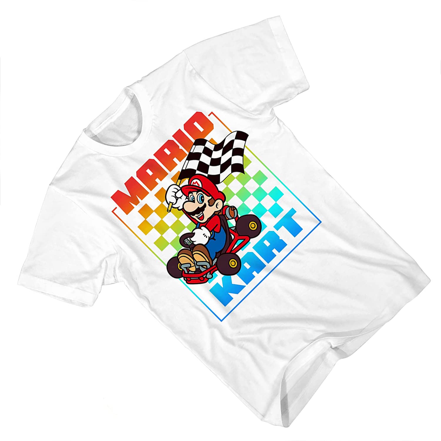 Nintendo Mario Kart Vintage T-Shirt for Men - Super Mario, Luigi, Zelda, Kirby & Donkey Kong Graphic Tee | Gaming Gift, Cosplay & Casual Wear