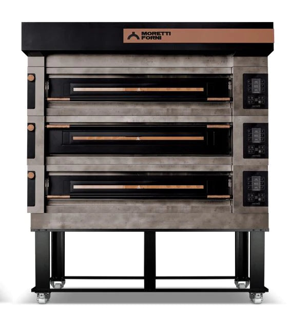 AMPTO Serie S Modular Electric Pizza Oven - 48 3/4x49 1/2x6 1/4 Inches (Chamber Size) - Model S125E3 ICON | Commercial & Home Kitchen Use for Restaurants, Pizzerias & Outdoor Cooking