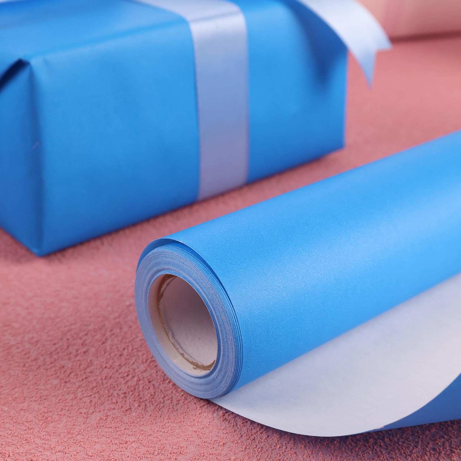 Premium Blue Wrapping Paper Roll - 17