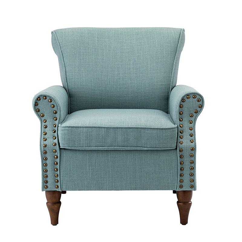 Hypanis Upholstered Armchair with Solid Wood Legs - Modern Living Room Accent Chair for Home, Office & Reading Nook - Comfortable Lounge Chair for Relaxing & Decor