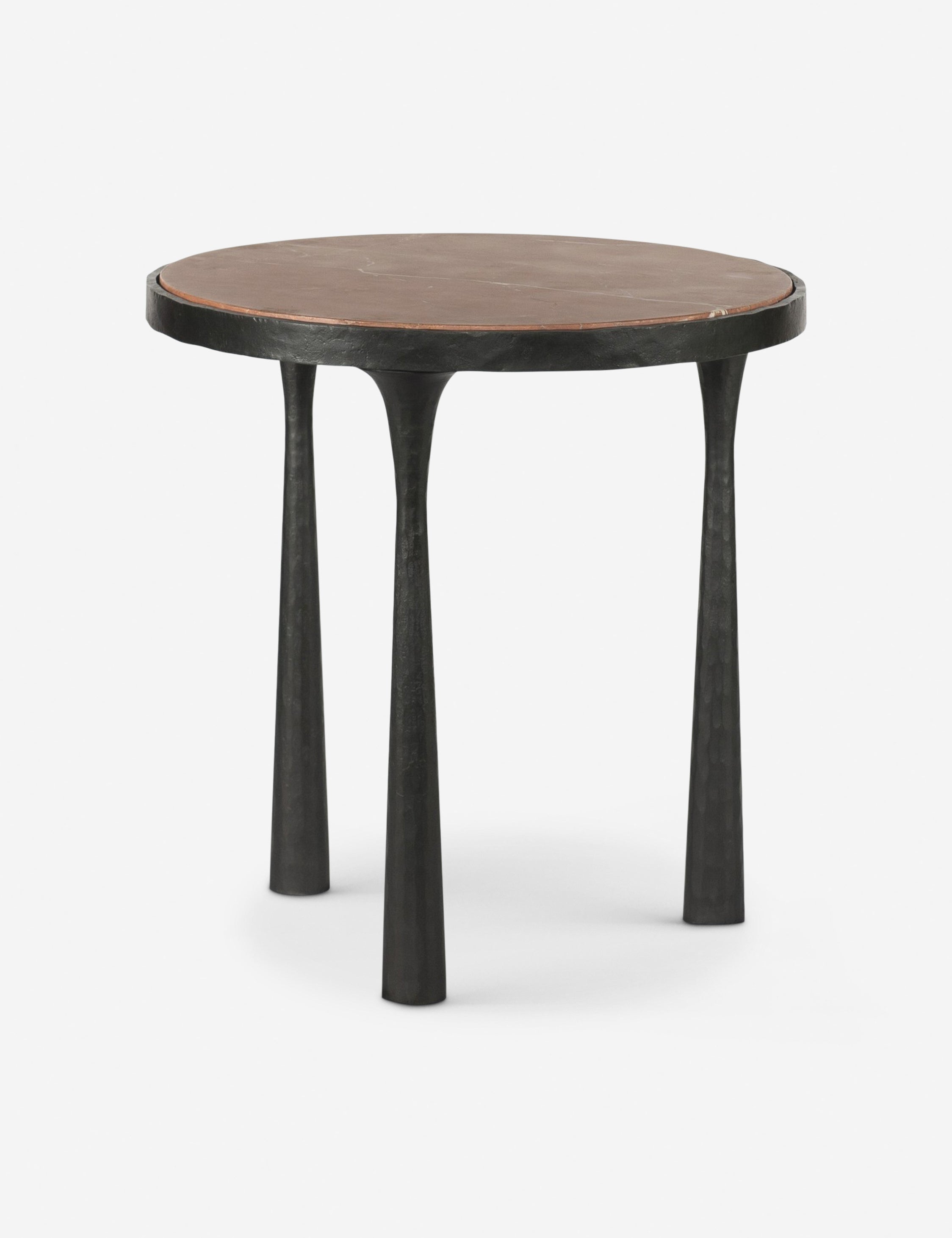 Billings Round Side Table by Amber Lewis x Four Hands - Modern Wooden End Table for Living Room, Bedroom & Office Decor