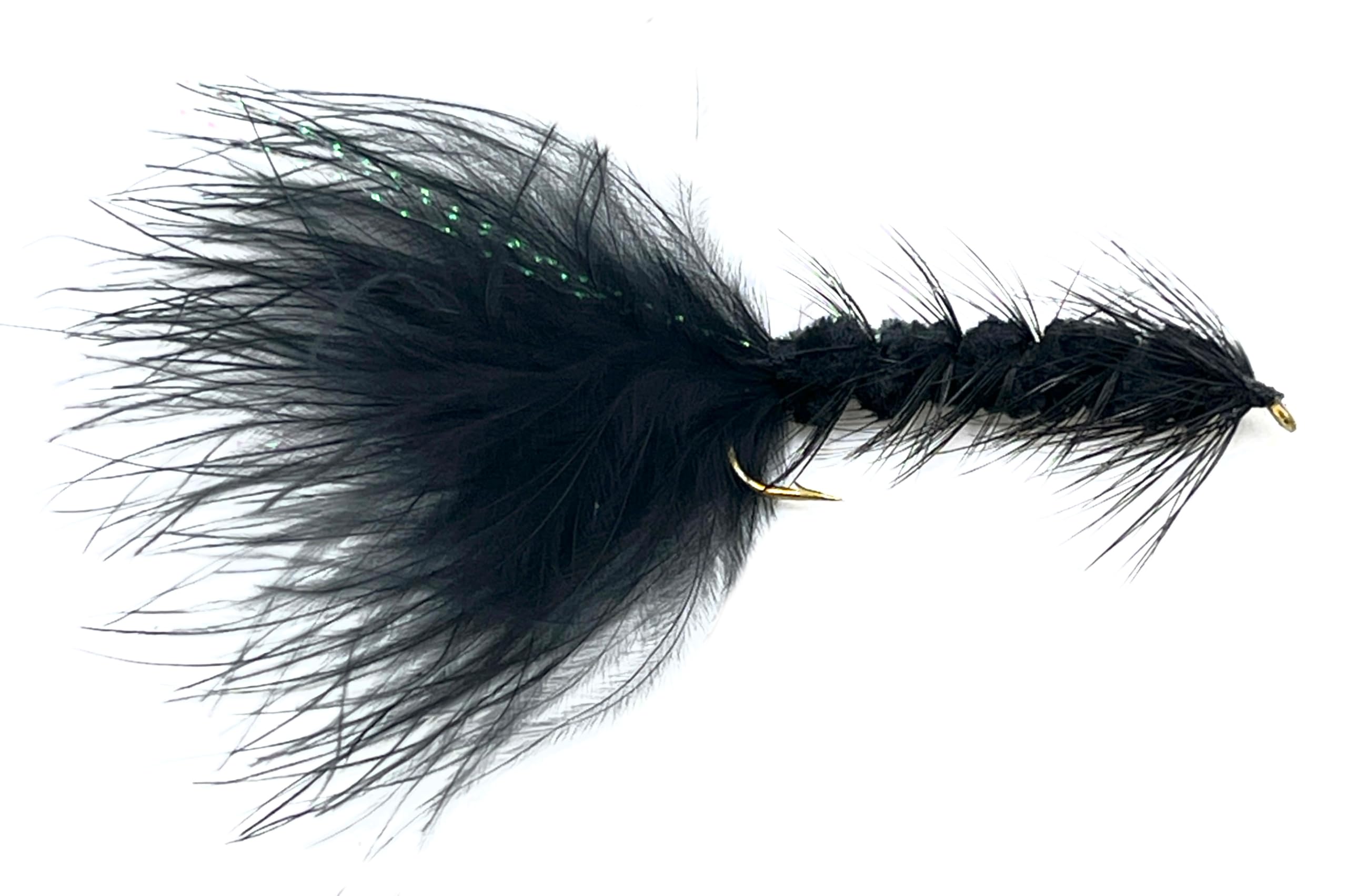 Premium Woolly Bugger Fly Fishing Flies - 12pc Trout & Bass Streamer Lures for Freshwater Fishing | Ideal for Rivers, Lakes, and Streams