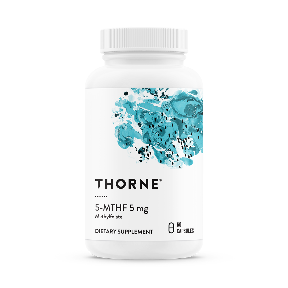 5-MTHF 5mg Methylfolate Supplement - 60 Capsules for Mood Support, Energy & Heart Health - Ideal for MTHFR Gene Mutation & Pregnancy