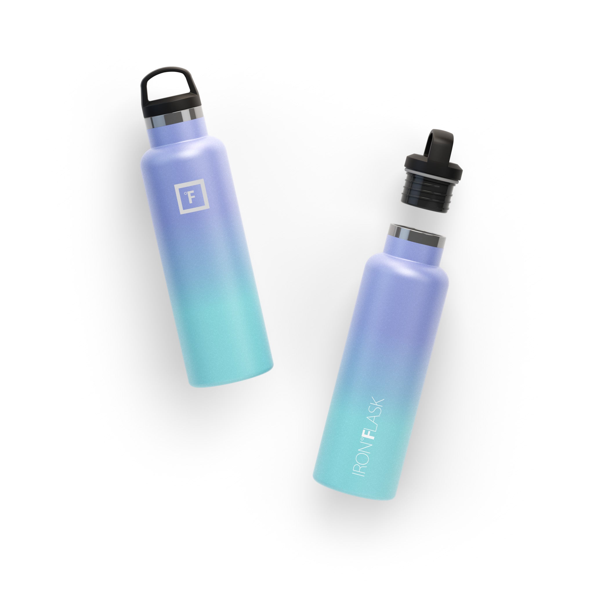 20 Oz Narrow Mouth Water Bottle with Spout Lid - Leakproof Stainless Steel Insulated Water Bottle for Hiking, Gym & Outdoor Activities