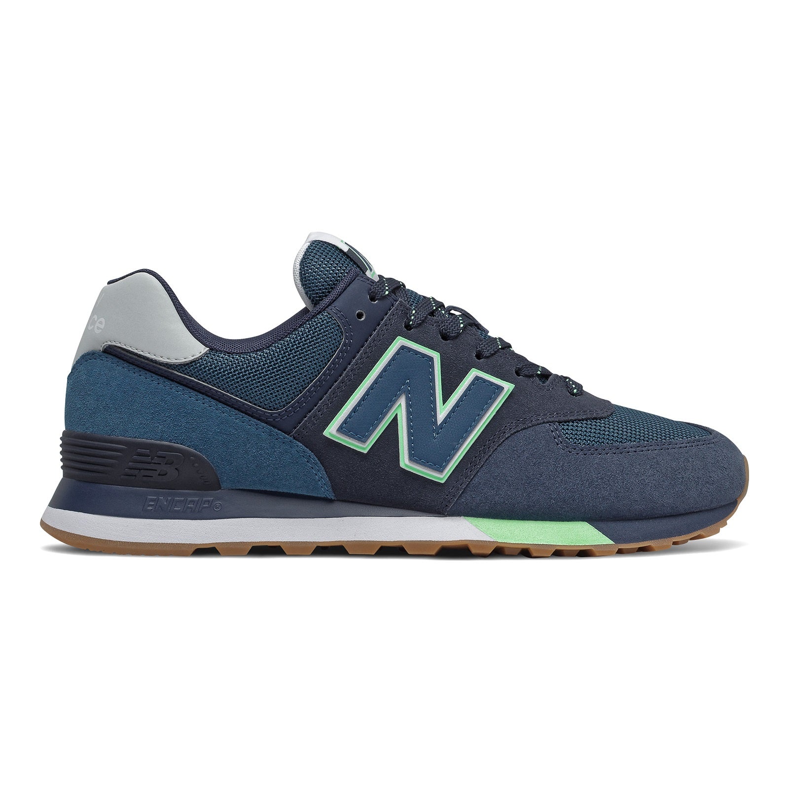 New Balance Men's 574 Classic Sneakers - Natural Indigo/Marblehead Colorway | Comfortable Casual Shoes for Walking, Running & Everyday Wear