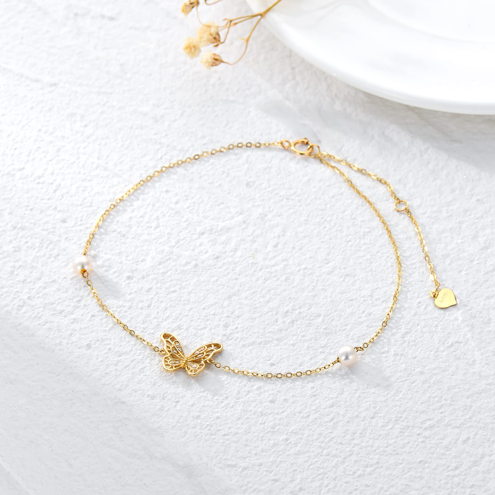 14K Solid Gold Bracelets for Women - 7 Stylish Real Gold Chain Bracelets for Girls & Women | Perfect for Gifts, Anniversaries & Everyday Elegance