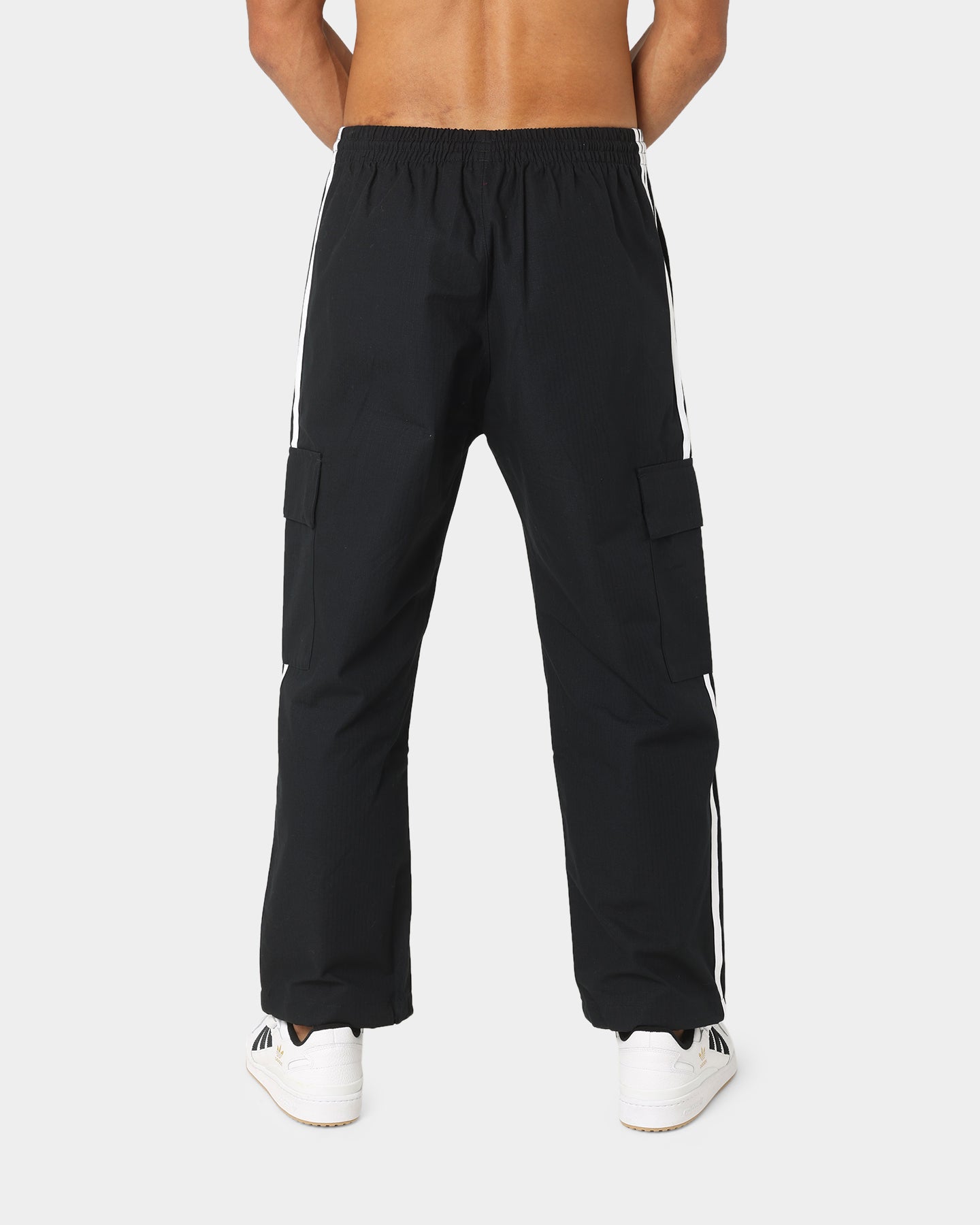 Adidas 3 Stripes Cargo Pants for Men - Black Tactical Military Style Joggers with Multiple Pockets | Perfect for Outdoor Activities, Hiking & Casual Wear