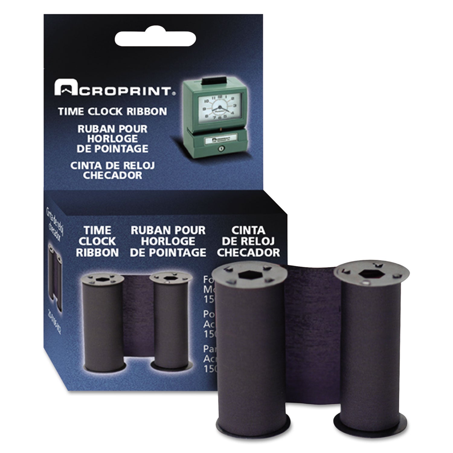 Acroprint® 200106002 Blue Print Time Recorder Ribbon - Replacement Cartridge for Time Clock Machines | Office, Factory & Warehouse Use