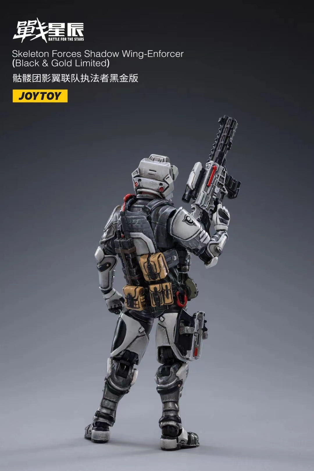 JOYTOY 1/18 Scale Skeleton Forces Shadow Wing Enforcer Action Figure - Collectible Military Model for Display & Battle Scenes