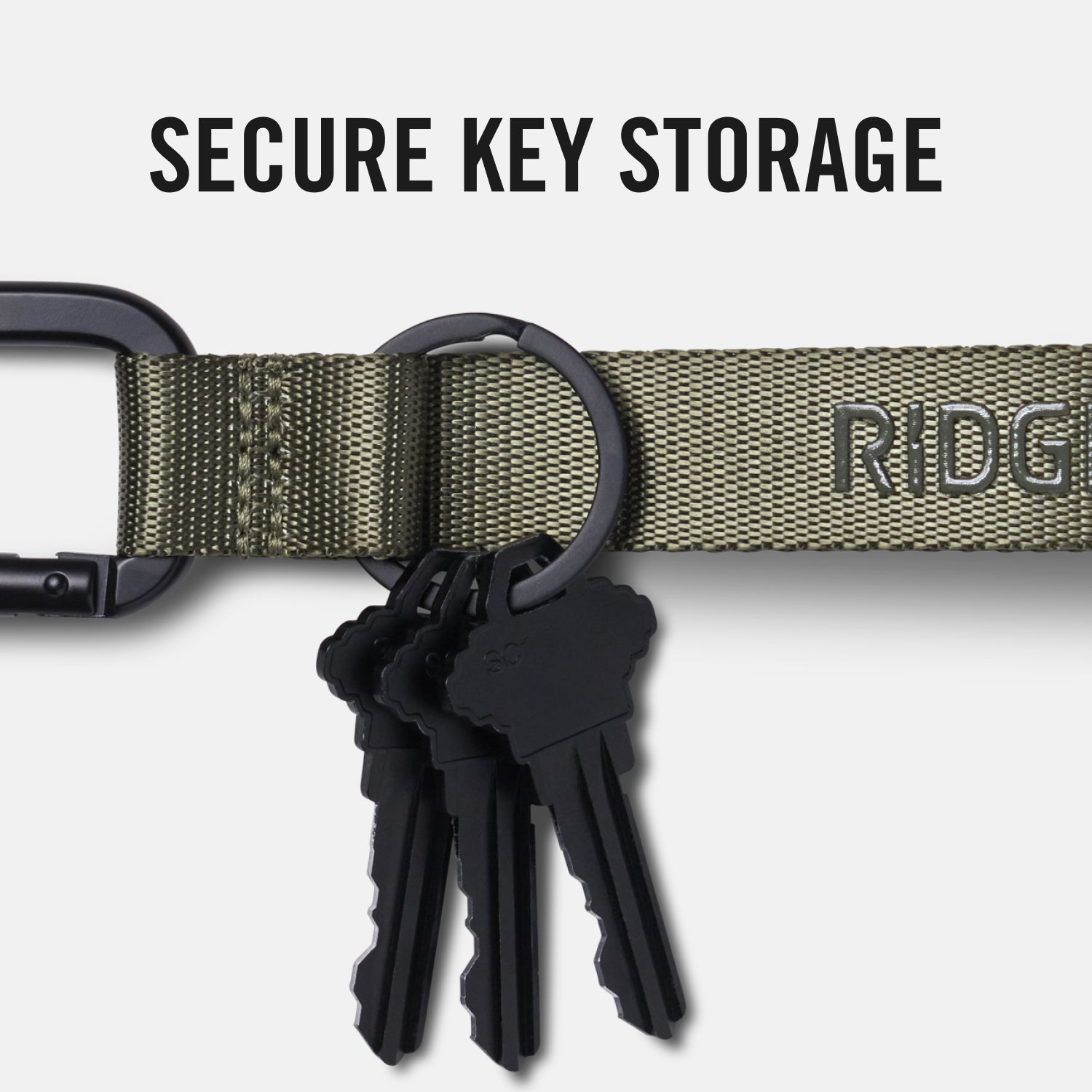 Premium Matte Olive Keychain - Durable Everyday Carry Accessory for Keys, Wallets & Bags | Perfect for Home, Office & Travel Use