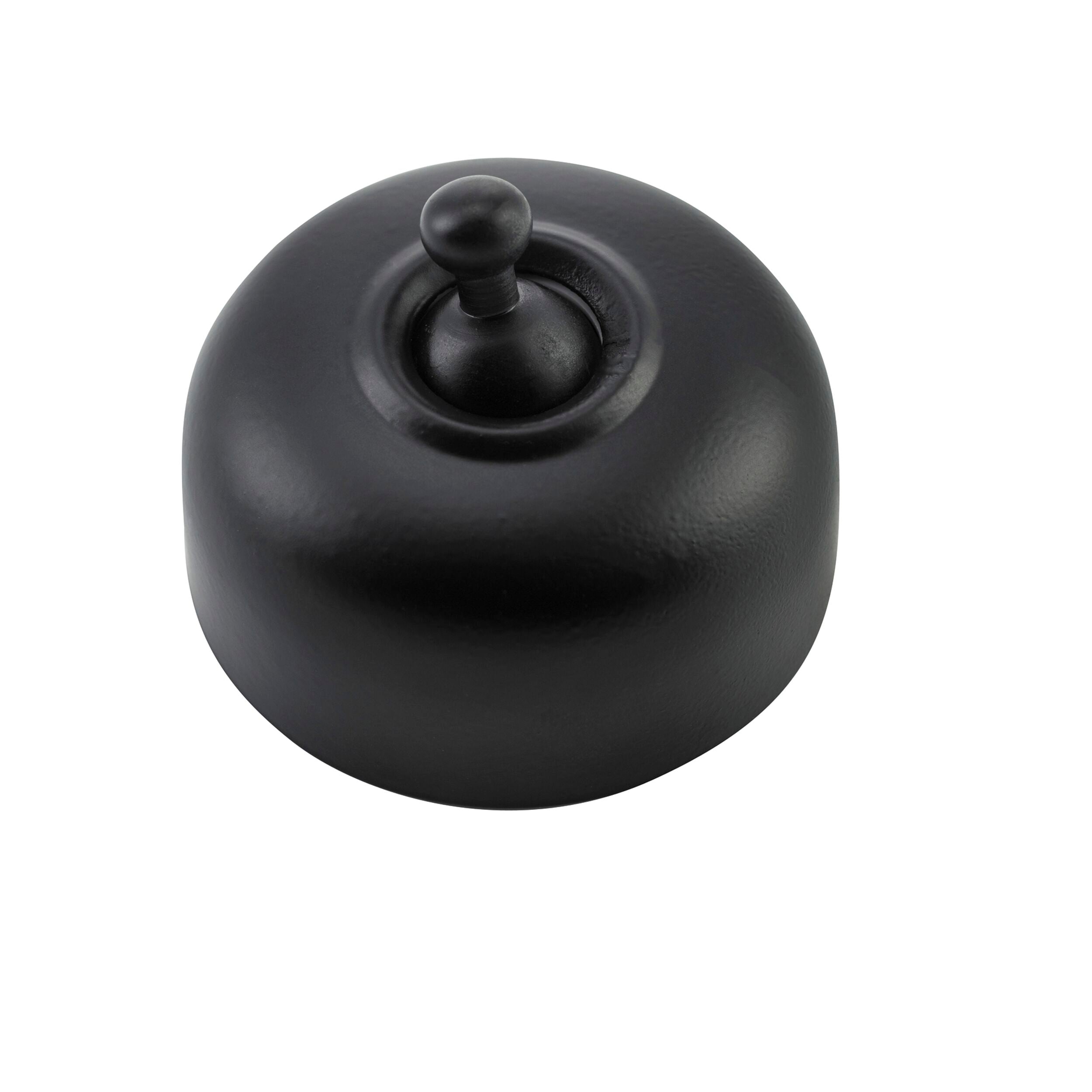 5310 Switch Traditional Matte Black D50xP40mm - High-Quality Electrical Switch for Home and Office Use | Perfect for Lighting Control in Living Rooms, Bedrooms, and Workspaces