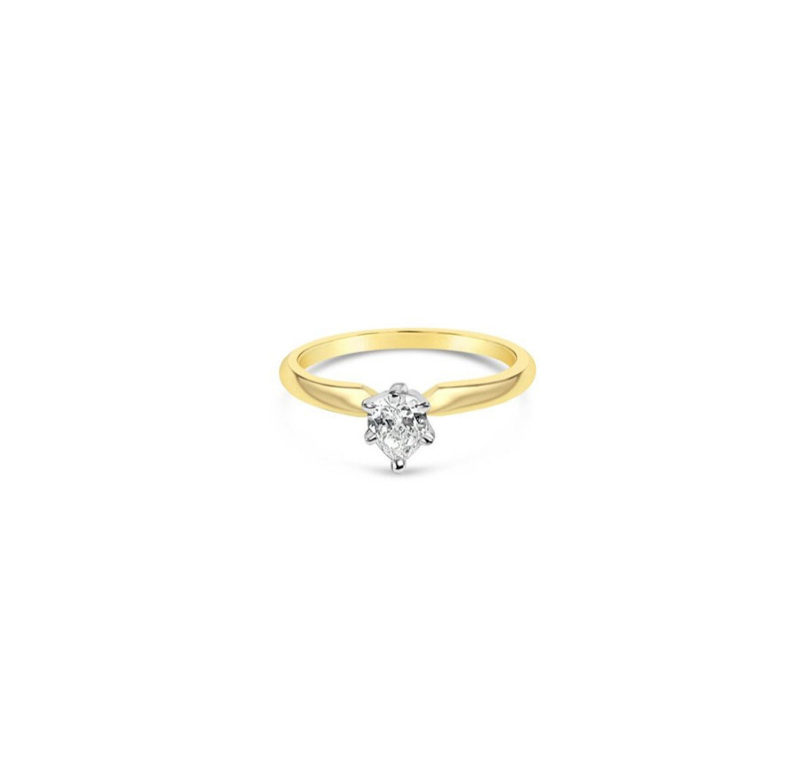 0.25 Carat Pear Solitaire Diamond Engagement Ring - Elegant Wedding Band for Proposal & Anniversary Gifts - Perfect for Romantic Moments & Special Occasions