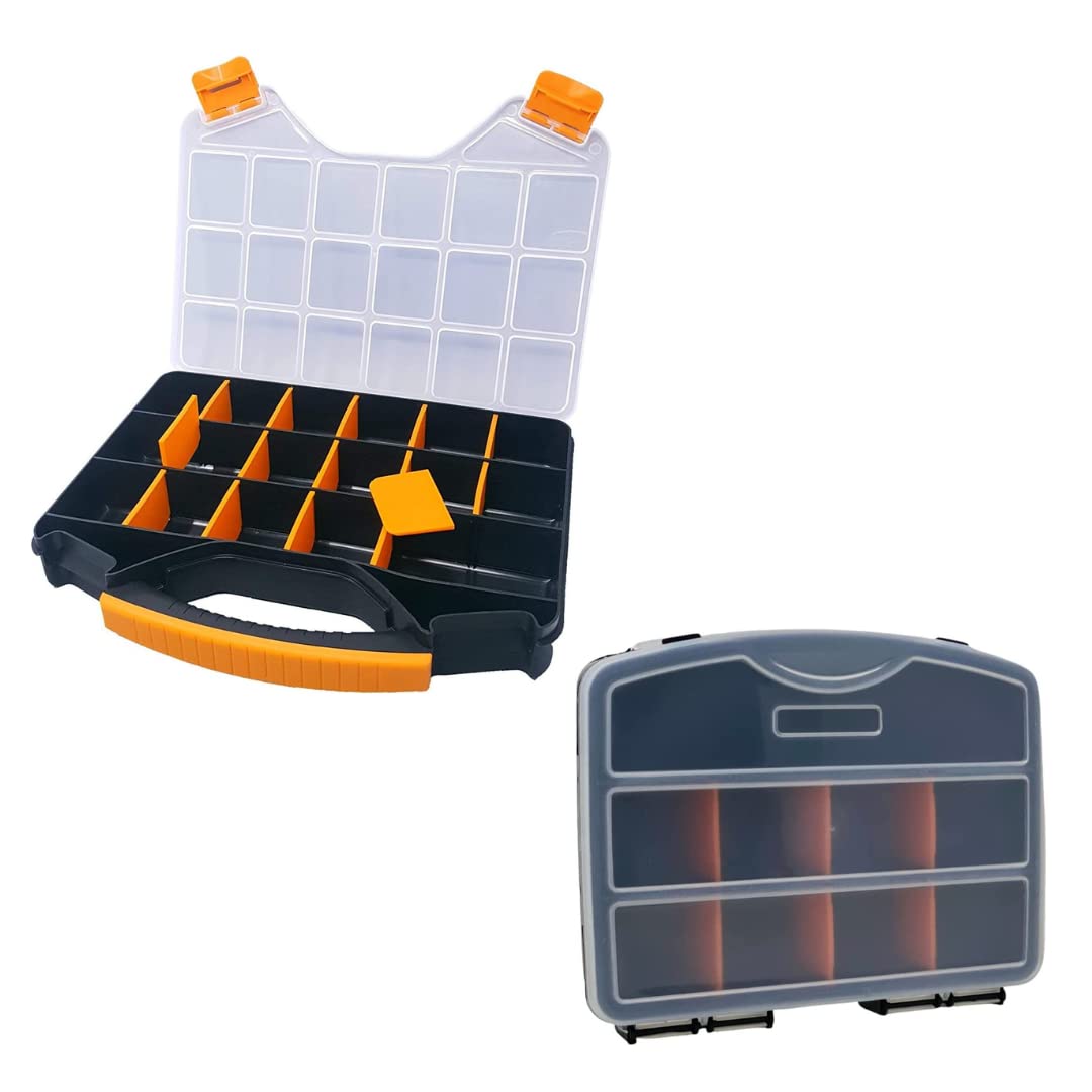 Massca Hardware Storage Bundle - Durable Tool Organizer Set for Home & Garage - Perfect for Screws, Nails, and DIY Projects