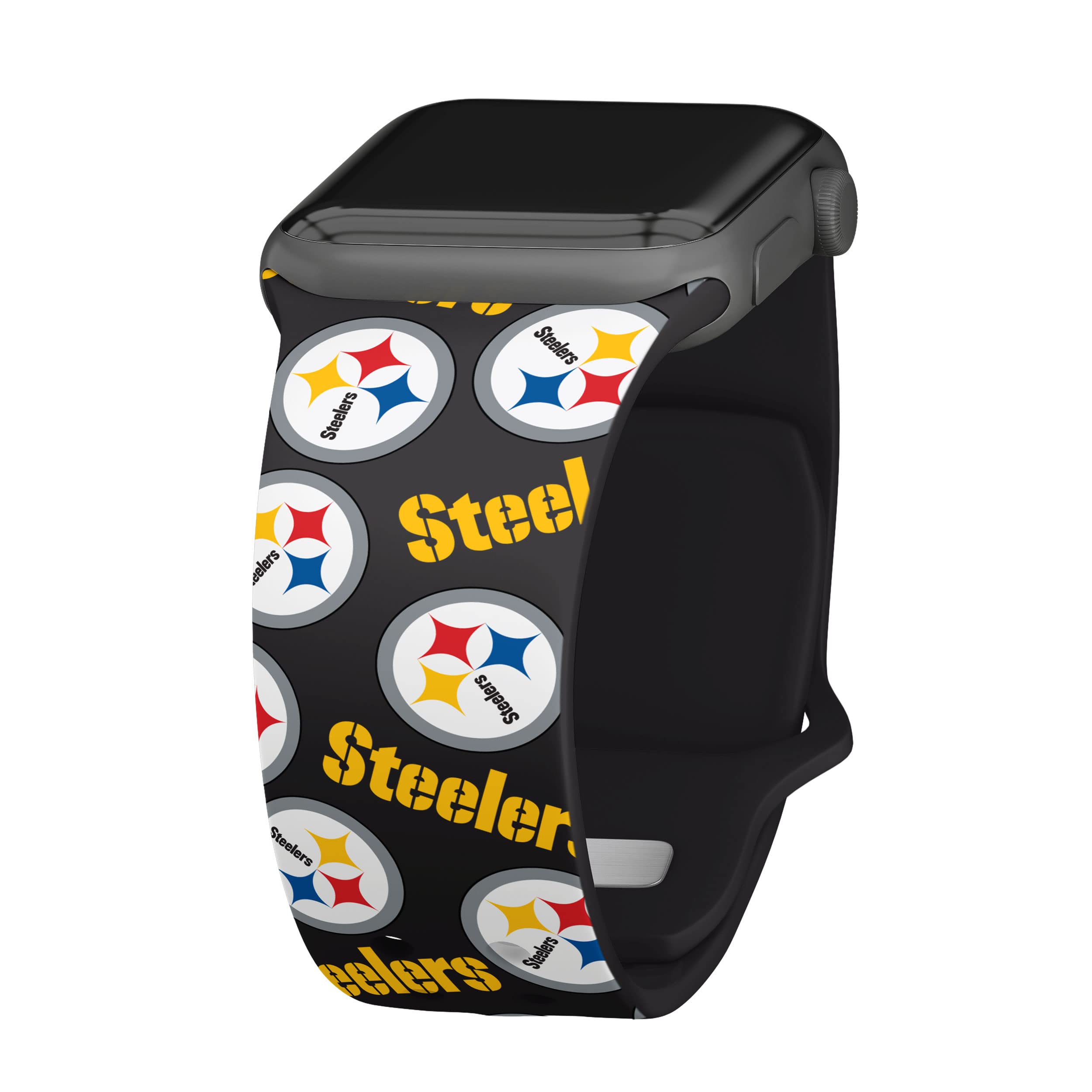 Pittsburgh Steelers HD Watch Band for Apple Watch - Durable Silicone Sports Strap for Men & Women - Perfect for Game Day, Workouts & Everyday Wear