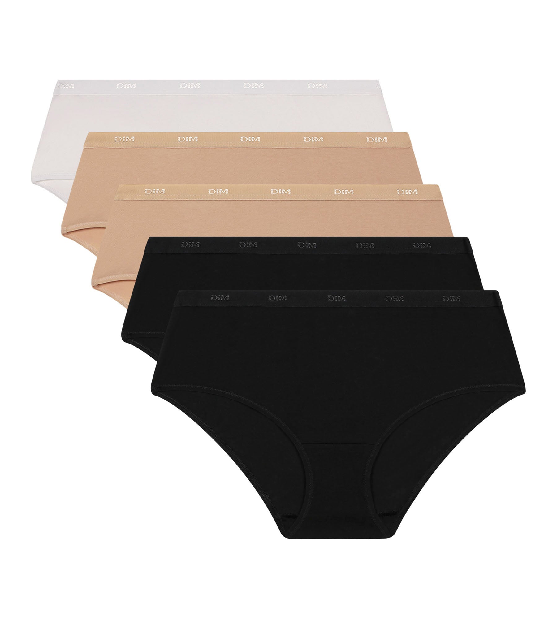 5 Pack Women's Cotton Shorts - Black, Nude & White with Pockets | Eco-Friendly Casual Wear for Summer, Lounge & Sleep