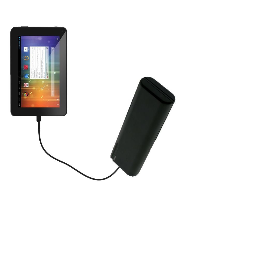 Portable AA Battery Pack for DOPO EM63 7 inch Tablet - 4 AA Batteries Emergency Charger with TipExchange Technology | Perfect for Travel, Camping & Power Outages