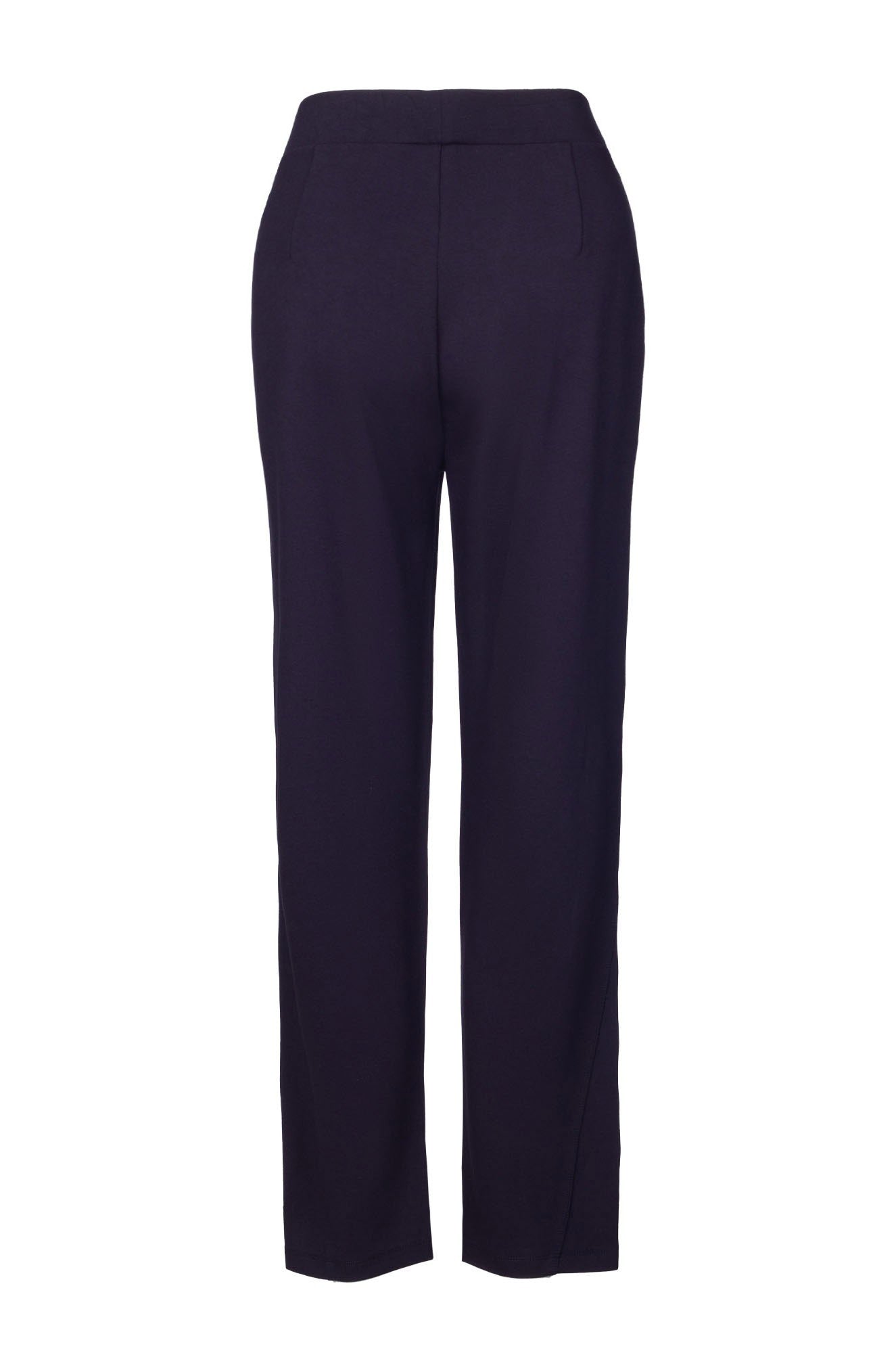 Women's Pull-On Ponte Pants in Navy Blue | Comfortable Stretch Work Pants for Office & Casual Wear | 7765B1
