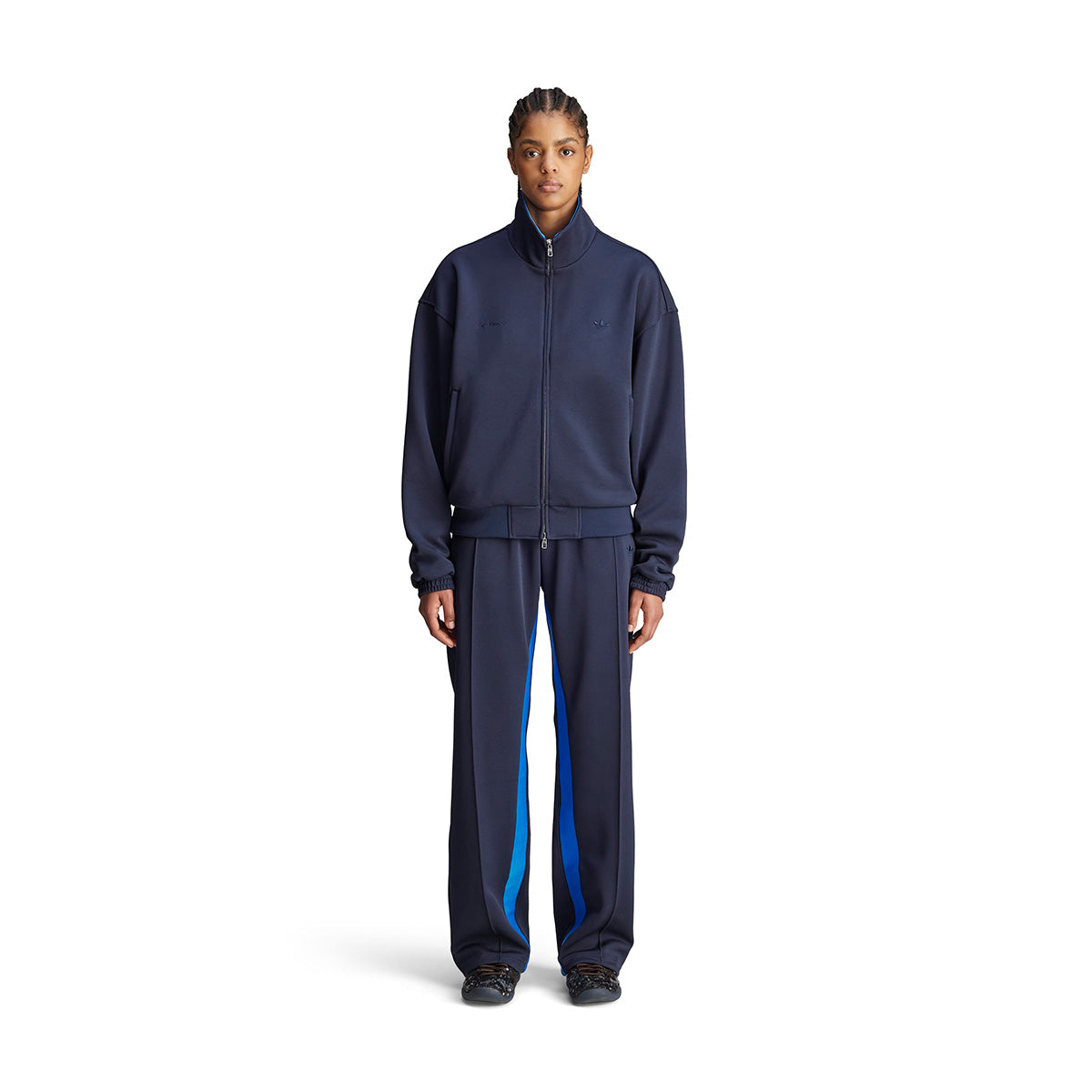 Wales Bonner Night Navy Pique Track Pants - Stylish Casual Joggers for Men, Streetwear & Lounge Comfort