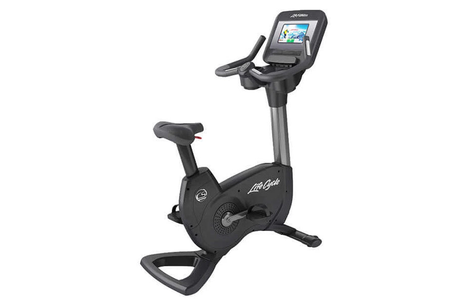 Life Fitness Platinum Club Series Upright Exercise Bike - Commercial Grade Indoor Cycling Bike for Home Gym & Cardio Workouts | Perfect for Weight Loss, Endurance Training & Low-Impact Fitness