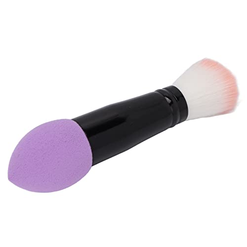 Double Headed Makeup Brush Set - Fluffy Face & Blush Brush for Contouring & Highlighting | Travel-Friendly Beauty Tool (Purple) | Perfect for On-The-Go Makeup & Professional Makeup Kits